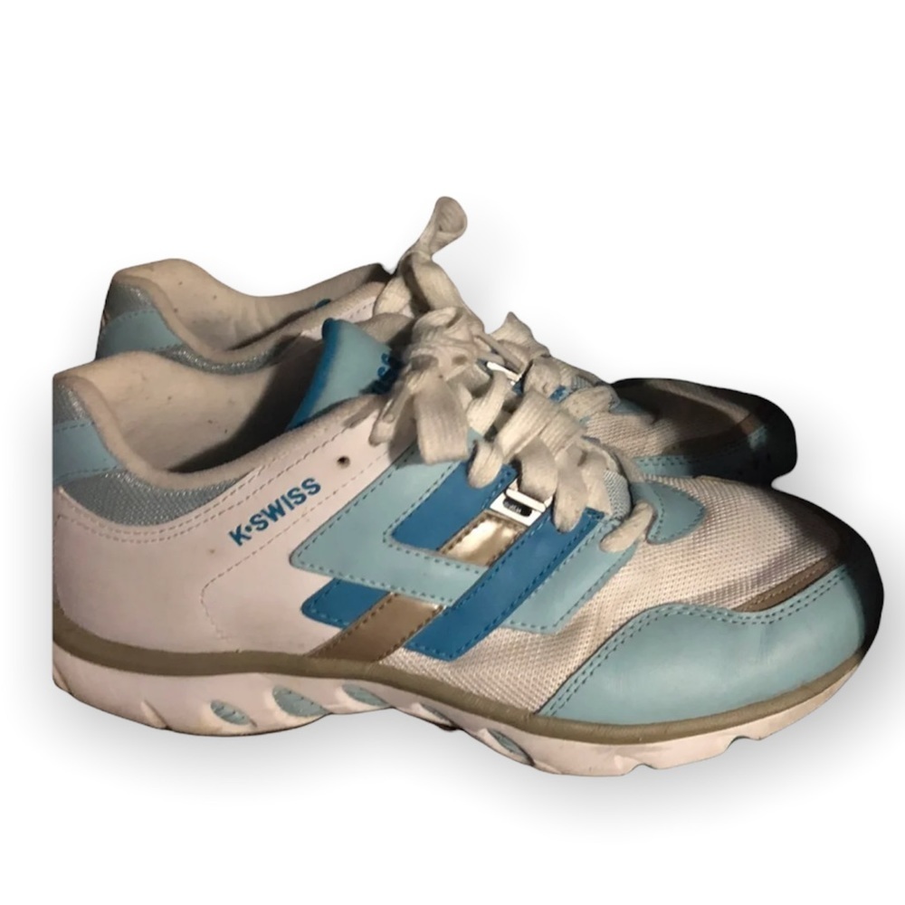 K-Swiss Shoes Women’s Size‎ 10 Lace Up Blue-White Sneakers